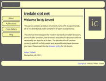 Tablet Screenshot of iredale.net